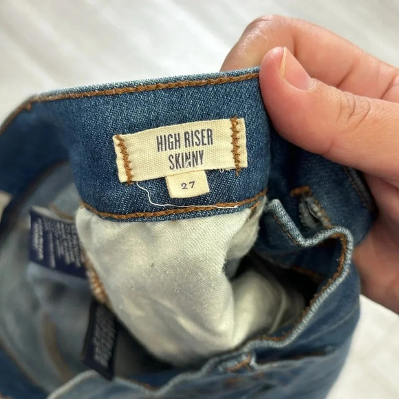 Madewell High Riser Skinny Skinny Jeans in blue size 27 - Picture 6 of 14